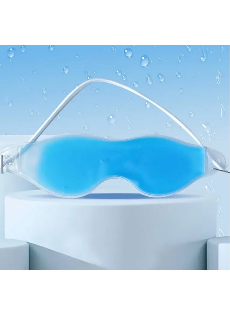 CleanWave - The Pure Effect Reusable Cold Eye Mask – Hot & Cold Gel Therapy for Puffy Eyes, Dark Circles, Eye Strain, Redness, Swelling & Post-Surgery Recovery – Cooling Gel Mask for Eye Comfort (Blue)  - Image 2