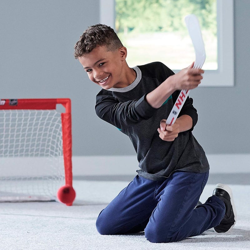 Franklin Sports NHL Mini Hockey Stick and Ball Set - Kids Indoor Knee Hockey Game Set - Includes 2 Mini Sticks and 2 Foam Balls - Image 5