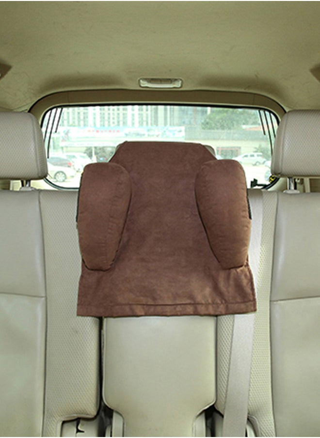 AL SANIDI Medical pillow with memory foam filling, Neck support pillow for travel, Brown  - Image 2