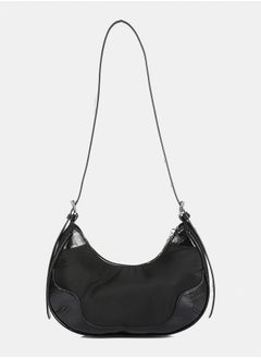 DejaVu One Main Compartment Boat Shoulder Bag - Black  - Image 3