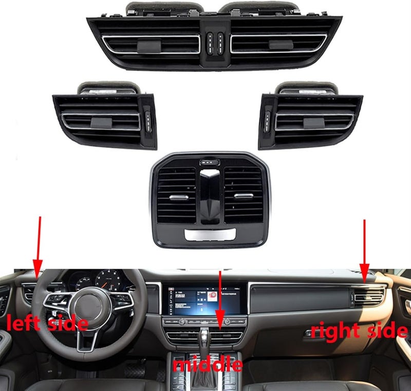 DEMULAX Car A/C Air Conditioner Outlet Tab for Porsche - Image 2