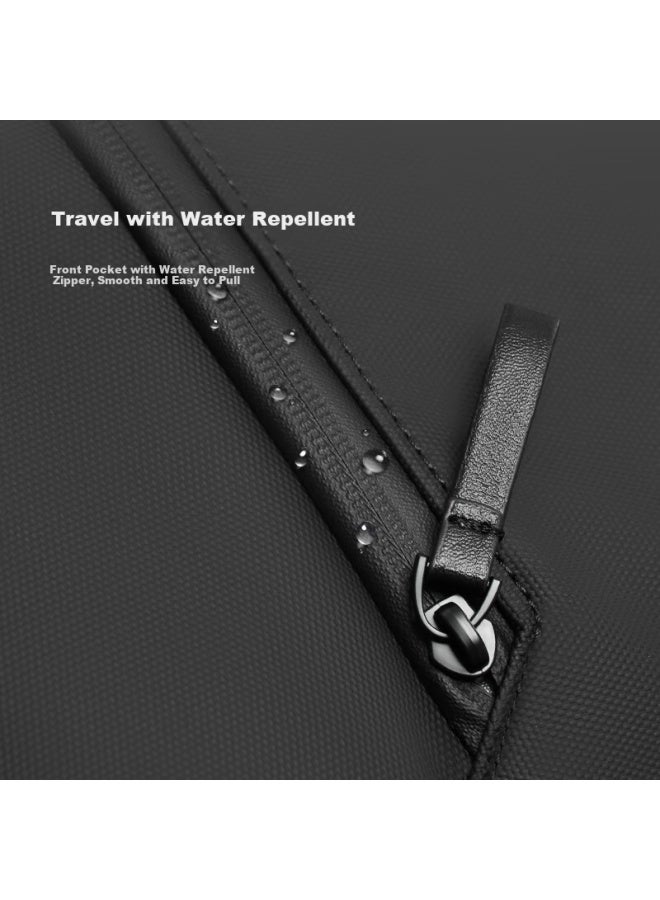 OIWAS Owas Urban Explorer Backpack For Men And Women, Casual School Bag, 14-inch Laptop Bag, Large Capacity Backpack, Black - Image 4