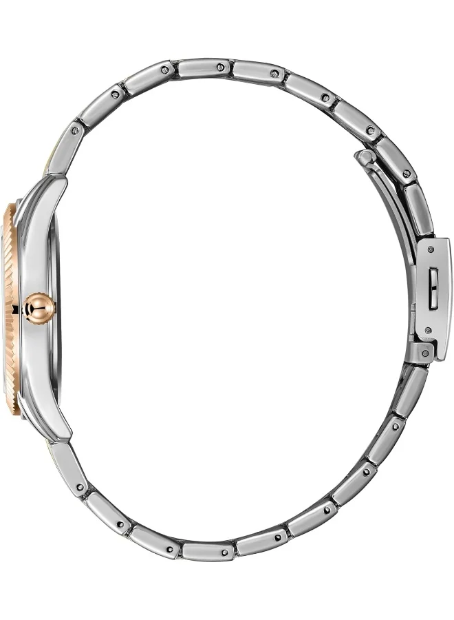Lee Cooper Lee Cooper Women's 2035 Movement Watch, Analog Display and Metal Strap - LC08038.580, Blue