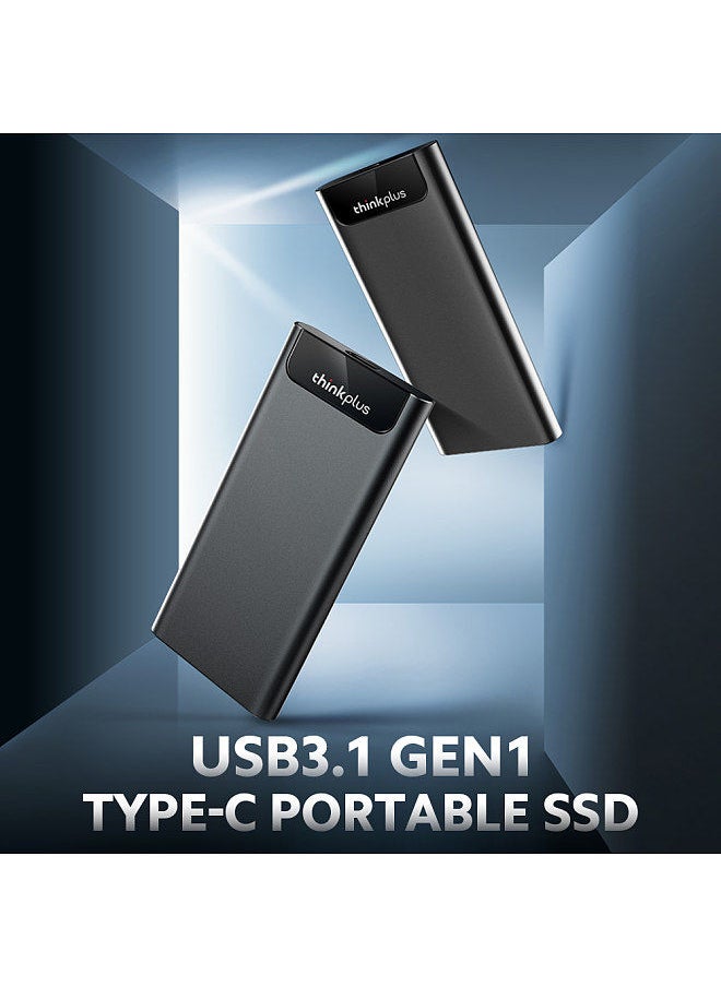 Thinkplus US203 2TB Mobile Solid State Drive USB3.1 Gen1 Type-C Portable SSD High-speed Transmission Aluminum Alloy Shell