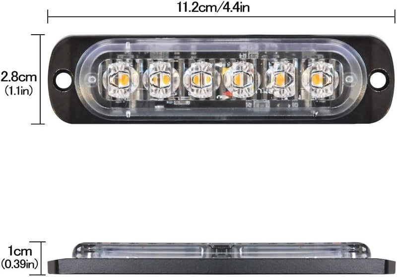 SEISSO 4-Pack Amber Strobe Lights - Image 4