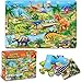 LithoConcepts Dinosaur Floor Puzzle for Kids Ages 36 Jumbo 24Piece Large Jigsaw Puzzle Educational Preschool Toy for Boys and Girls STEM Learning Gift for Toddlers - Image 2