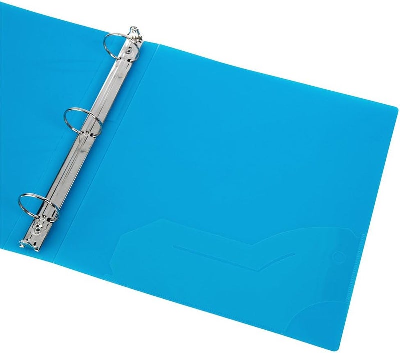 Filexec 50003-6492 6492, 1" Frosted Ring Binder, Set of 6, 6 Assorted Colors, Blueberry, Strawberry, Grape, Lime, Lemon, Tangerine - Image 3