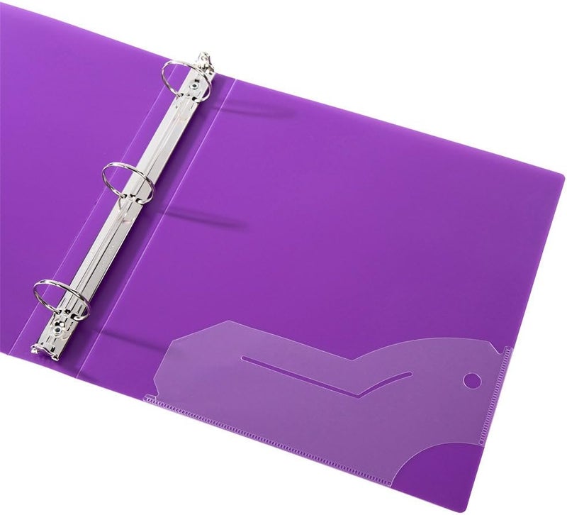 Filexec 50003-6492 6492, 1" Frosted Ring Binder, Set of 6, 6 Assorted Colors, Blueberry, Strawberry, Grape, Lime, Lemon, Tangerine - Image 5