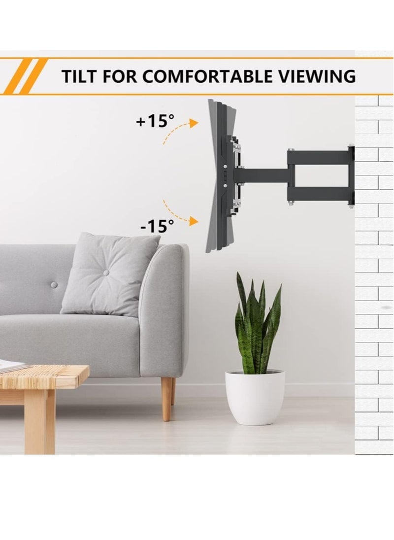 ELTRAZONE TV Stand/Television Stands for 26-75 Inch TV. Wall Mount TV Stand with Rugged Double Arm Bracket, Standard Load-bearing 26"-55", Maximum size 75 inch, Universal TV Stand Holds Up to 40kg.  - Image 5