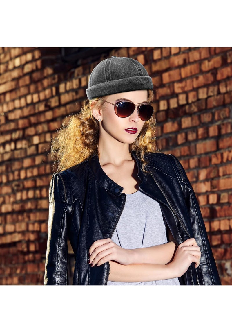 أوزيغالور 2 عبوة قبعات بدون حواف قابلة للتعديل بدون قناع للرجال، قبعات بدون قناع كاجوال بدون قناع - Image 4