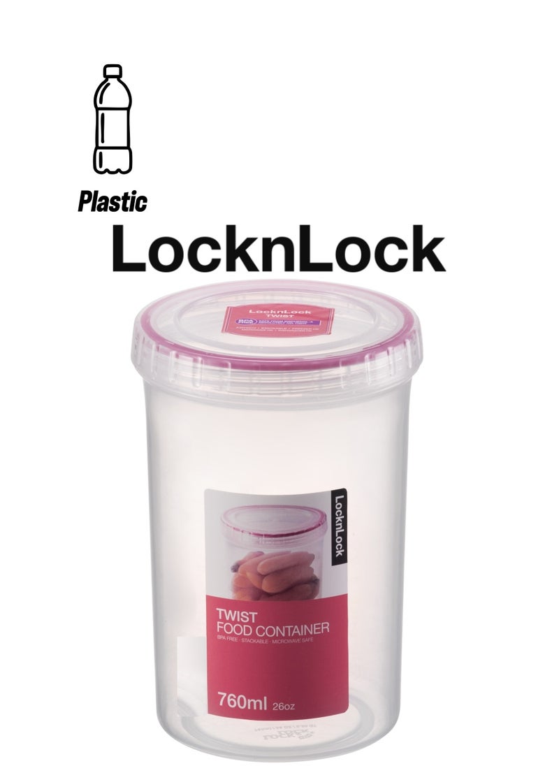 LOCK & LOCK - LocknLock Twist Food Container 760ml - BPA-Free, Airtight Seal, Freezer and Dishwasher Safe for Versatile Storage - Image 1