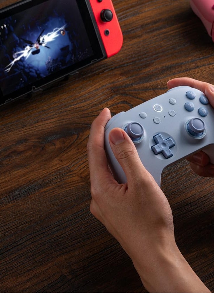 8Bitdo Ultimate 2C Bluetooth Controller for Switch/Switch 2, Wireless Controller with 6-Axis Motion Control, Rumble Vibration, Refined D-Pad and Bumpers, and Hall Effect Joysticks (Blue) - Image 4