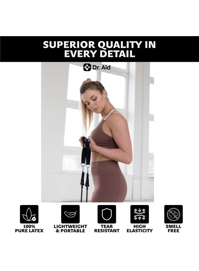 Dr. Aid Resistance Bands with Handle (Natural Rubber, 1) - Image 5