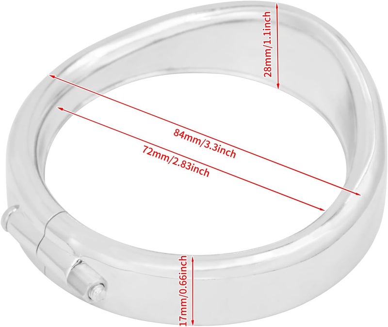 HDBUBALUS Chrome Visor Style Turn Signal Trim Ring Cover for Harley Touring Electra Glide Road King Softail - Image 5