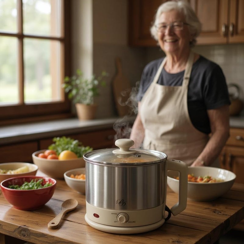 B&D Rice Cooker with Glass Lid - 1.8L Capacity - Image 2