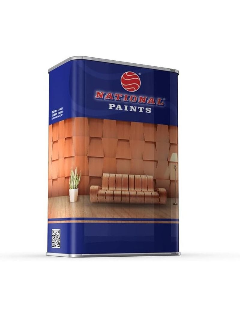NATIONAL PAINTS - National Paints Wood Stain Black N-020 (1L) Premium Fast Drying - Image 1