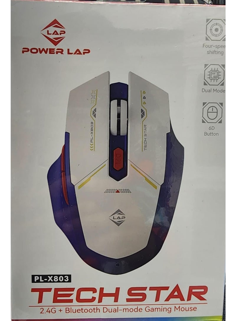 POWER LAP TECH STAR 2.4+BLUETOOTH DUAL -MODE GAMING MOUSE - Image 1