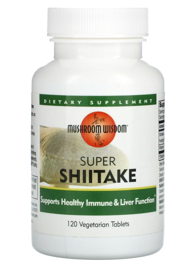 Super Shiitake 120 Vegetarian Tablets