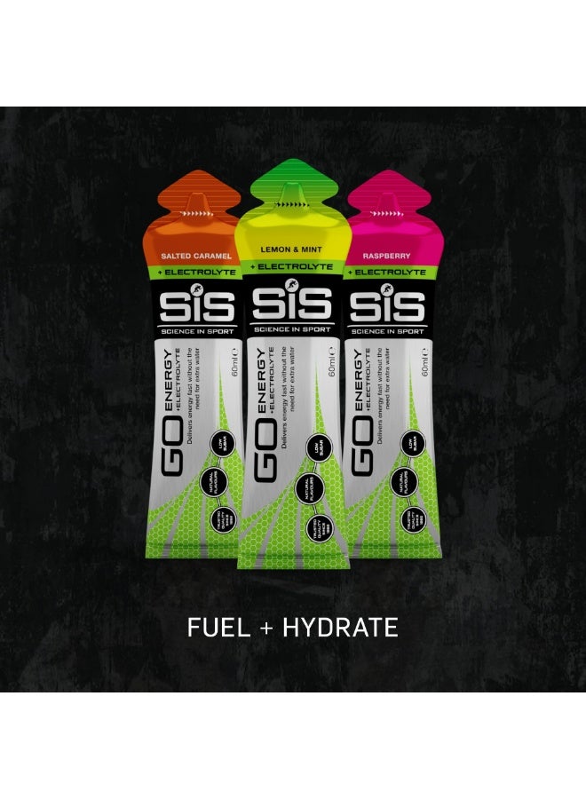 سيس GO Isotonic Energy Gels + Electrolytes | Added Sodium, Potassium & Magnesium | 22g Carbohydrates | Low Sugar | Easily Digestible | Gluten Free | Raspberry Flavour | 6 Pack - Image 5
