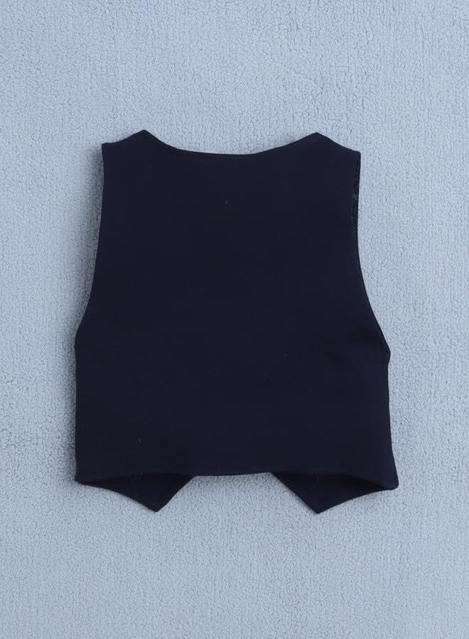 BUMZEE Boys Cotton Full Sleeves Formal Set Sky Blue & Navy - 0-6 Months (Peb10793B-sbl) - Image 5