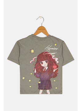 Harry Potter Toddlers Boy Short Sleeves Brand Logo T-Shirt, Grey  - Image 2
