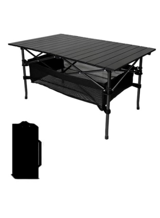 Large Foldable Table,Portable Camping Table,Picnic Table,Backpacking Table with Storage Waterproof Pocket, 120 * 55 * 50cm - Image 1