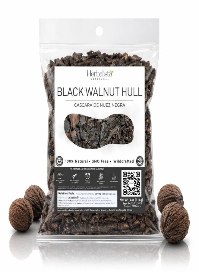 HERBALISTA شاي هيرباليستا العشبي السائب بقشر الجوز الأسود 114 غرام (4 أونصة) - كاسكارا دي نويز نيجرا - شاي أعشاب بري - لصحة الجهاز الهضمي والبشرة - خالٍ من الكافيين، غير معدل وراثيًا، وخالٍ من الإضافات - Image 1
