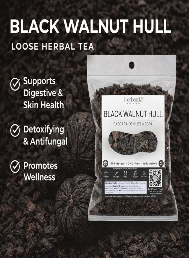 HERBALISTA شاي هيرباليستا العشبي السائب بقشر الجوز الأسود 114 غرام (4 أونصة) - كاسكارا دي نويز نيجرا - شاي أعشاب بري - لصحة الجهاز الهضمي والبشرة - خالٍ من الكافيين، غير معدل وراثيًا، وخالٍ من الإضافات - Image 2