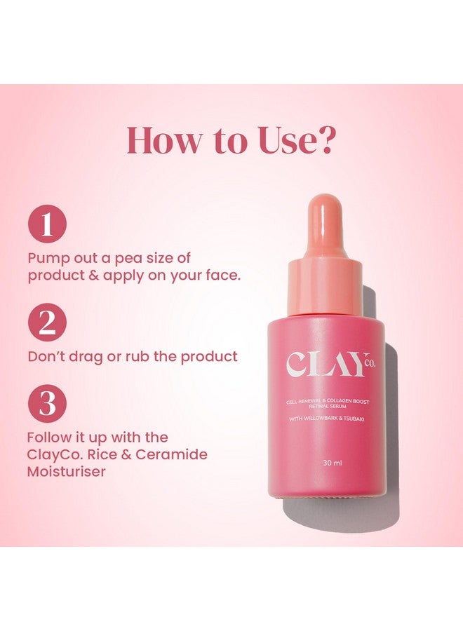 CLAYCO. Cell Renewal & Collagen Boost Retinal Serum 30ml | 0.15% Retinal (retinol derivative) | Japanese Skincare Routine | For Glass Skin Glow | Face Serum | Anti Ageing | To All For Skin Type - Image 5