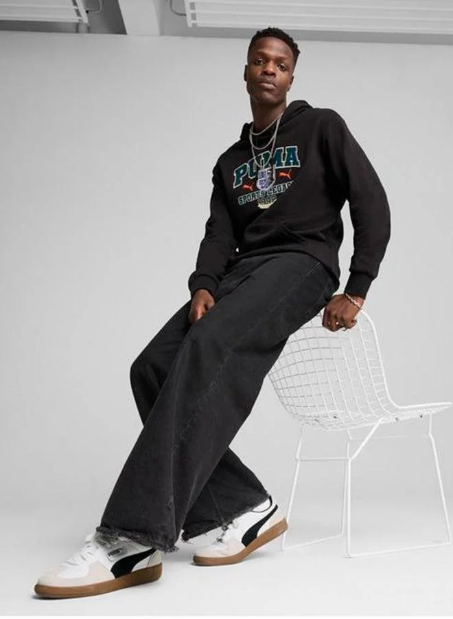 Puma black Legacy Graphic Hoodie for Men | Best Price UAE