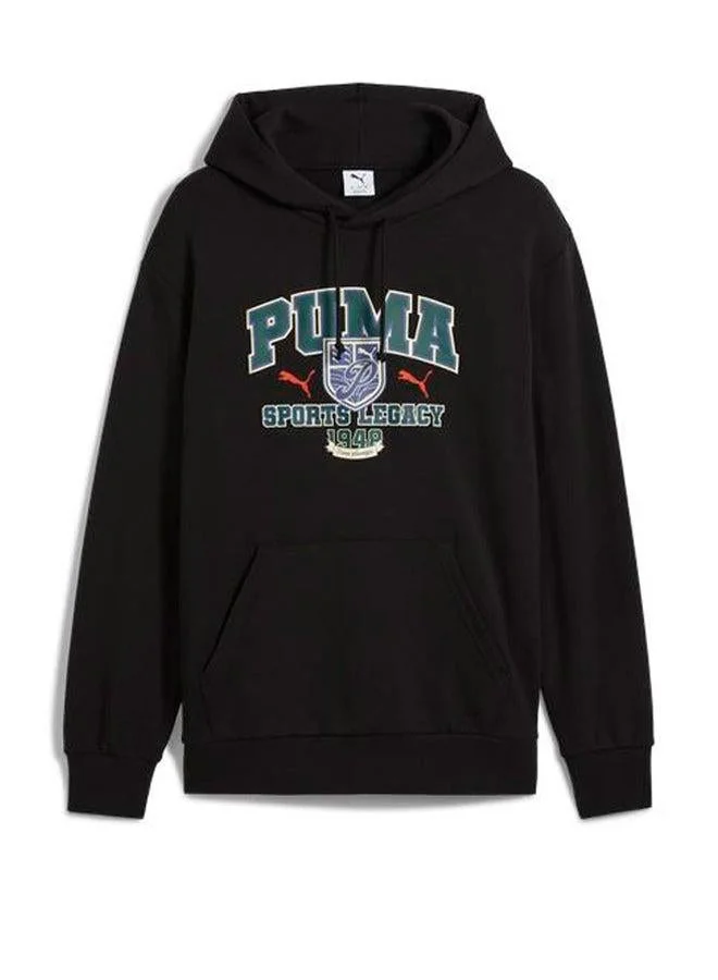 Puma black Legacy Graphic Hoodie for Men | Best Price UAE