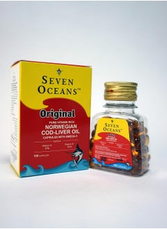 Seven Oceans Seven Oceans COD Liver Oil Capsules with Omega-3 100's  - Image 2
