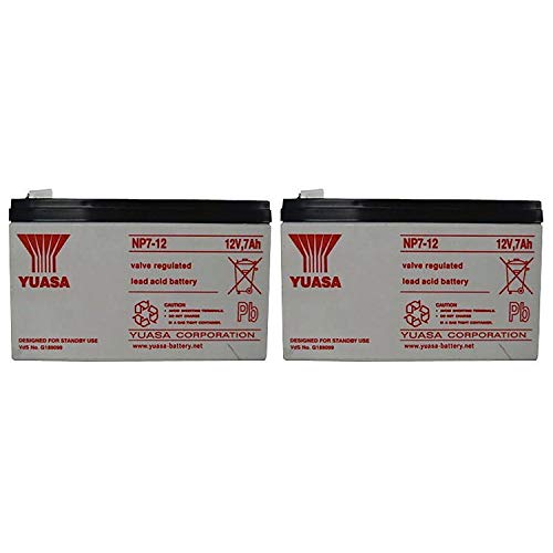Yuasa NP7-12 12V 7AH Battery (2 Pack) - Image 2