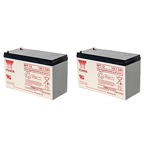 Yuasa NP7-12 12V 7AH Battery (2 Pack) - Image 1