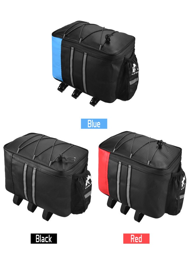 YSANAM Bike Trunk Bag with Waterproof Rain Cover Bicycle Rear Bag Bike Rack Bag - Image 2