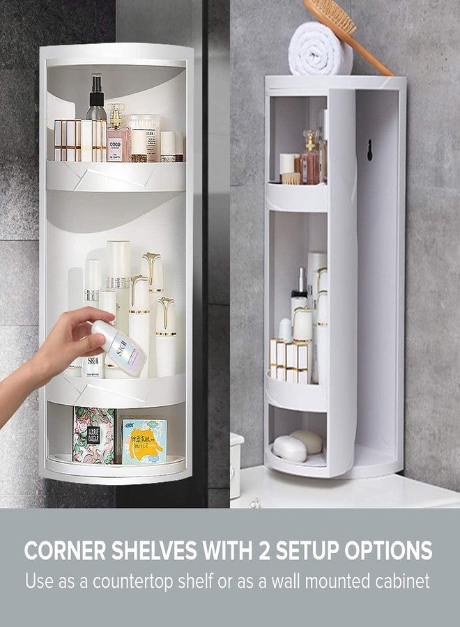 TRAY Large-Capacity 360-Degree Rotating Makeup Manager, Tripod, Kitchen Corner Stand - Large Capacity, Rugged, Multi-Layer Storage Rack - Image 5
