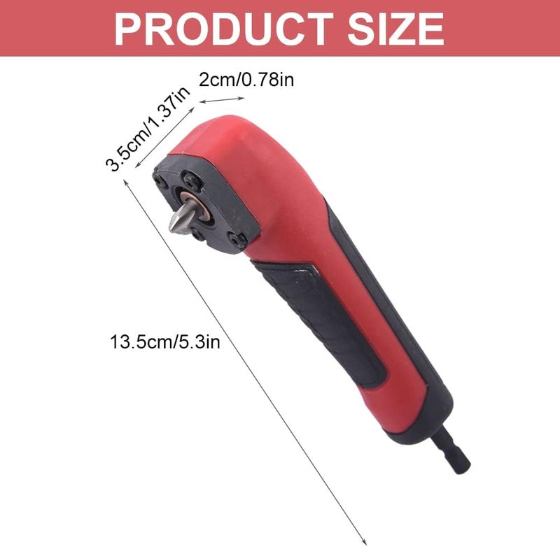 Calidaka 2PCS Right Angle Attachment Electric Screwdriver Repair 90 Degree Corner Device Screwdriver Socket Adapter Drill Bit Corner Adapter - Image 2