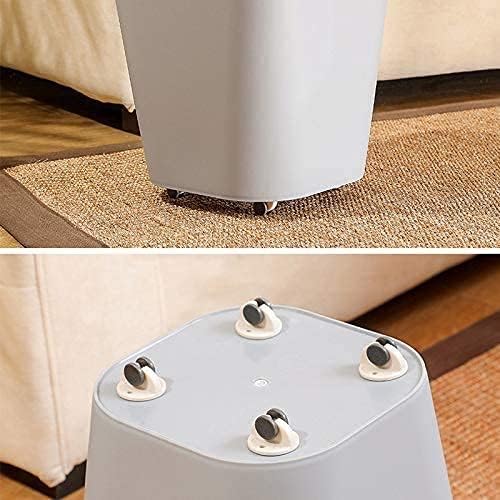 Dwariyan Self Adhesive Caster Wheels Non Swivel Sticky Casters for Furniture Storage Bins Plastic and Cardboard Heavy Duty with High Capacity Easy Application 4 psc - Image 2