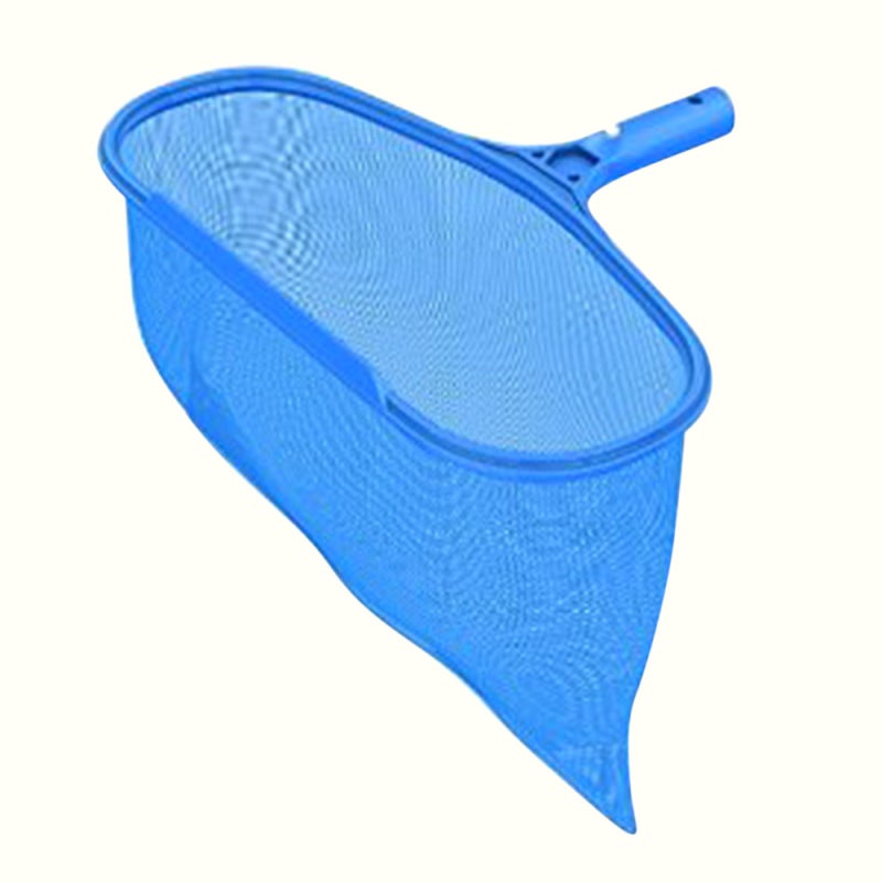 Pool Leaf Rake: Blue Sturdy Metal Frame Fine Mesh Net - Heavy Duty Load Capacity Lightweight Structure for Swimming Pool Pond Tub Maintenance - Image 1