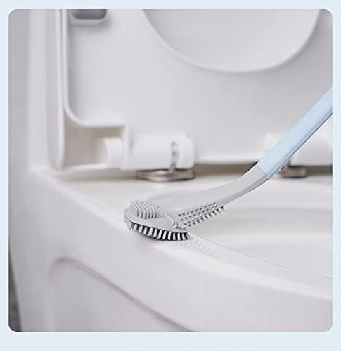 BLUEONE Plastic Toilet Cleaner Brush Head Flexible Deep Cleaning Silicone Material for Quick&Easy for Home,Kitchen,Western&Indian Toilets,Bathroom&Wash Basin - Image 2