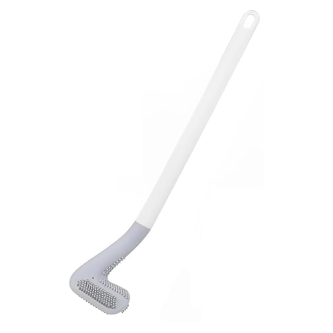 BLUEONE Plastic Toilet Cleaner Brush Head Flexible Deep Cleaning Silicone Material for Quick&Easy for Home,Kitchen,Western&Indian Toilets,Bathroom&Wash Basin - Image 1