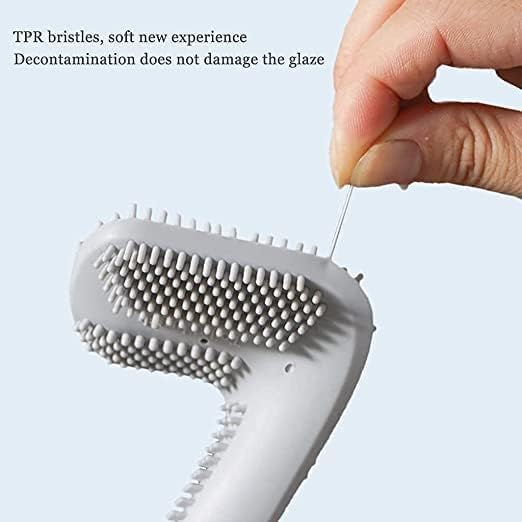 BLUEONE Plastic Toilet Cleaner Brush Head Flexible Deep Cleaning Silicone Material for Quick&Easy for Home,Kitchen,Western&Indian Toilets,Bathroom&Wash Basin - Image 4
