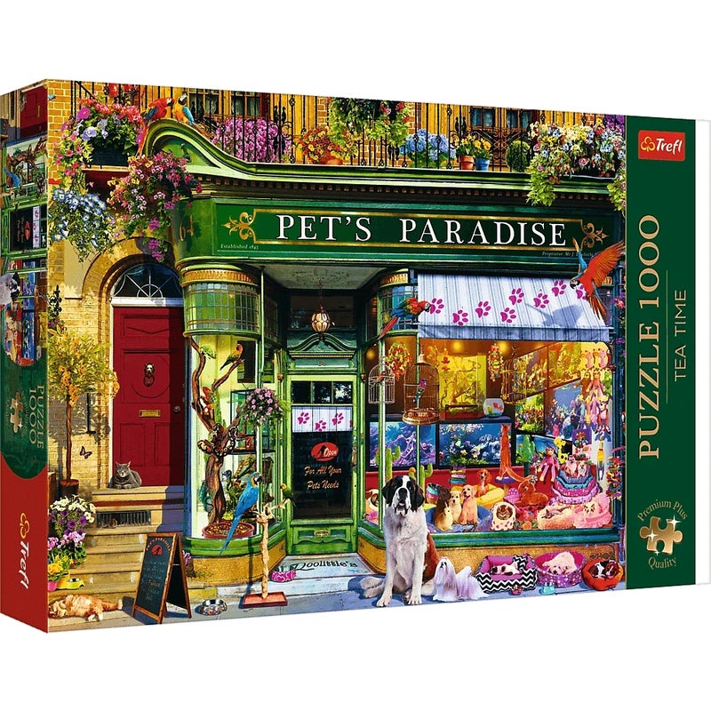Trefl - Tea Time: Animal Paradise Premium Puzzle 1000 Pieces - 10841 - Image 1