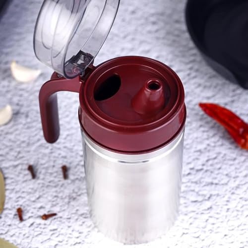 Entisia Stain Steel Oil Dispenser Bottle with Flip Lid and Handle - Leak Proof and Easy Pour Oil Container Bottle for Cooking in Kitchen and Ideal for Oil, Soy Sauce, Vinegar, Ghee for Cooking (750ml) - Image 5