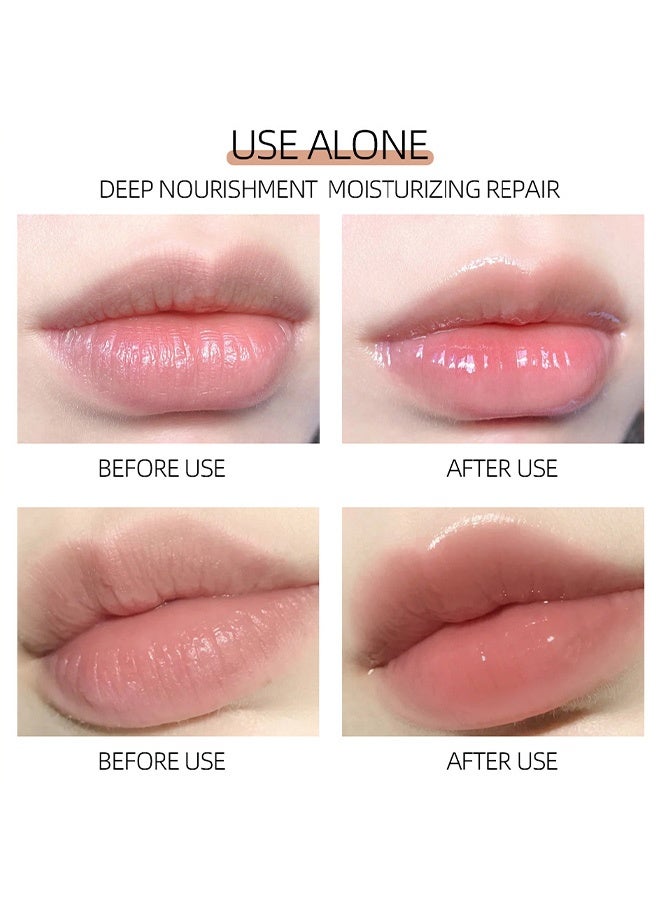 راني دراجون مجموعة مكونة من 4 قطع من زيت الشفاه بكُرات قابلة للفرك بنكهات الفواكه، بلسم شفاه مرطب طويل الأمد، ملمع شفاه قابل للفرك، ملمع شفاه لامع بنكهات الفواكه لجميع الأعمار، ملمع شفاه شفاف - Image 5