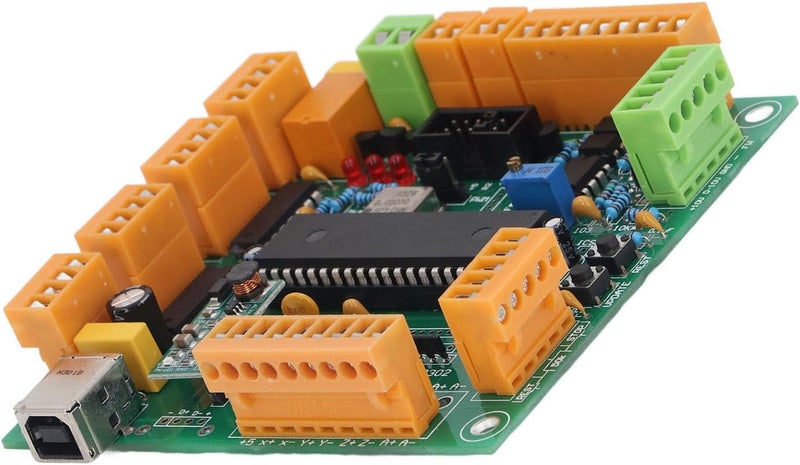 Fafeicy USB Interface CNC Motion Control Card, PCB Board Controller for 4 Axes and G Code Applications, Suitable for CNC Machines and Hobby Projects - Image 2