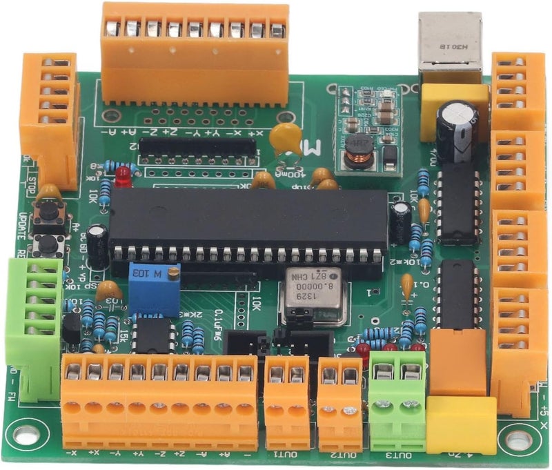 Fafeicy USB Interface CNC Motion Control Card, PCB Board Controller for 4 Axes and G Code Applications, Suitable for CNC Machines and Hobby Projects - Image 3