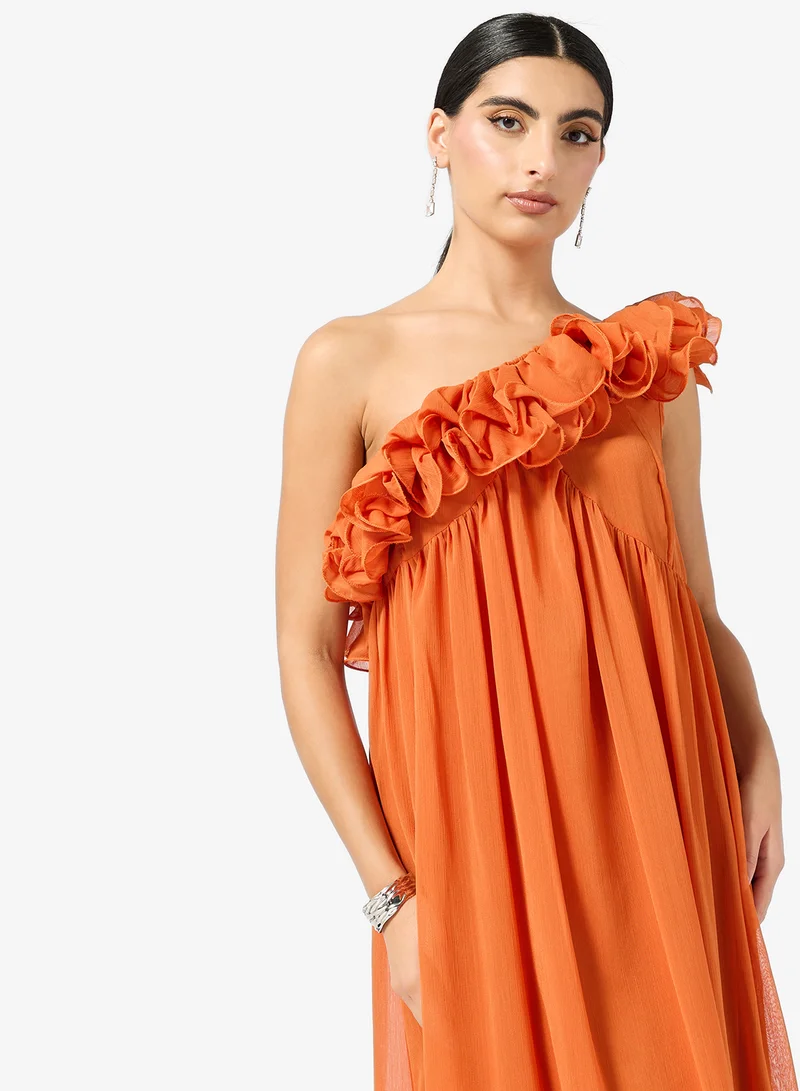 ELLA  Ruffled One Should Dress for Women | Best Price UAE