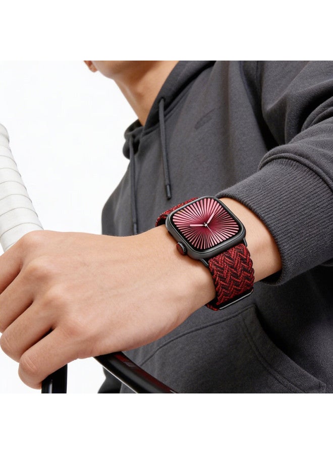 Mssm Nylon Woven Magnetic Strap For Apple Watch S11/10/9 Iwatch Se3/ultra3 - Camouflage 42/41/40/38mm - Image 5