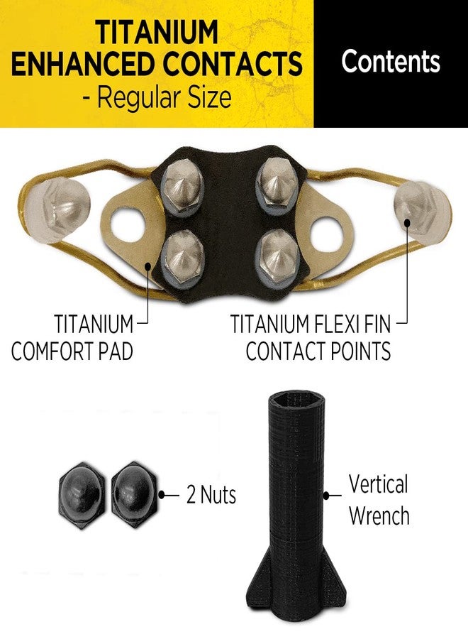 Dogtra Titanium Enhanced Winged Contact Points Regular – Female – E-Collar for Dogs Training – Flexi Fin Design for Sensitive Skin & Contact – Fits Most (Not X Series, 200iQ, NoBark, PATHFINDER2) - Image 2